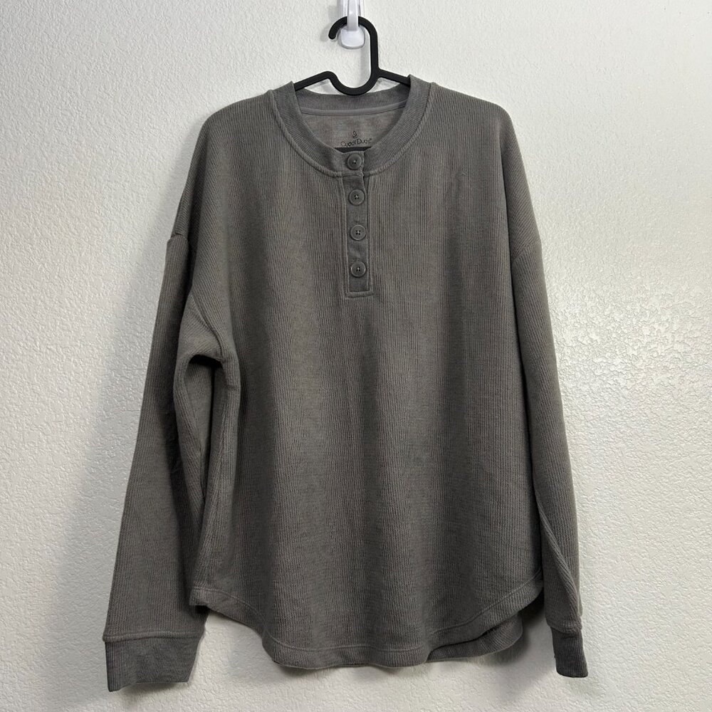 Cuddl Duds Soft Relaxed Fit Henley Shirt Cozycore